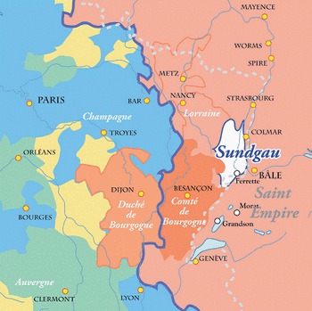 situation de Foussemagne, carte